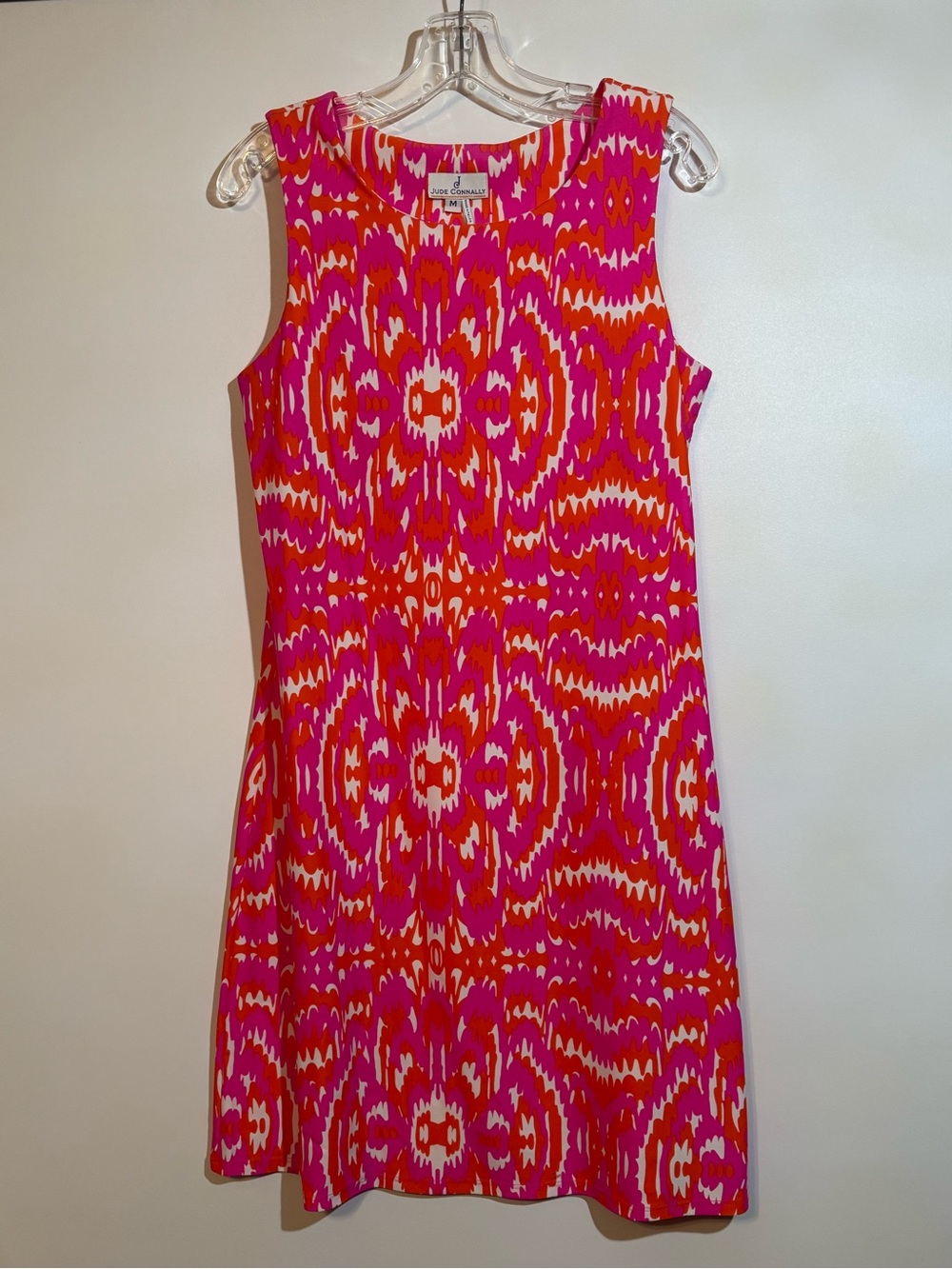 Jude Connally Pink & Orange Sleeveless Mini Dress